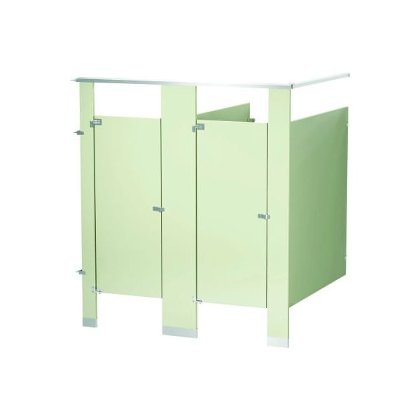 Bradley Bradley Powder Coated Steel 72" Wide Complete 2 In-Corner Compartments, Almond - IC23660-ALM IC23660-ALM - main